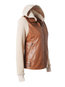 Short Straight Casual Color Block Zipper Jacket (Style V101246)