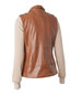Short Straight Casual Color Block Zipper Jacket (Style V101246)