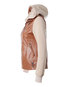 Short Straight Casual Color Block Zipper Jacket (Style V101246)