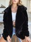 Shawl Collar Long Straight Date Night Plain Coat (Style V101254)
