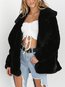 Shawl Collar Long Straight Date Night Plain Coat (Style V101254)