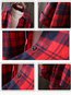 Long Loose Western Plaid Cotton Coat (Style V101257)