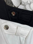 Short Slim Plain Polyester Rivet Jacket (Style V101267)
