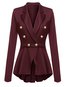 Long Slim Office Polyester Swallowtail Coat (Style V101281)
