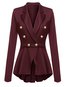 Long Slim Office Polyester Swallowtail Coat (Style V101281)