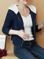 Hooded Short Straight Casual Linen Jacket (Style V101309)