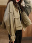 Stand Collar Short Loose Plain Rivet Jacket (Style V101312)