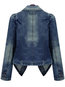 Slim Casual Plain Denim Button Jacket (Style V101313)