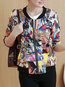 Stand Collar Short Casual Animal Pockets Jacket (Style V101319)