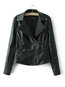 Shawl Collar Short Straight Plain Asymmetrical Jacket (Style V101322)