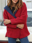 Hooded Long Straight Casual Polyester Coat (Style V101328)