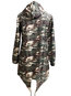 Hooded Straight Casual Camouflage Cotton Blends Coat (Style V101349)