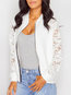 Stand Collar Short Straight Date Night Lace Jacket (Style V101354)