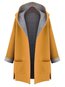 Hooded Long Date Night Plain Dacron Coat (Style V101356)