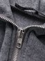 Long Loose Casual Spandex Zipper Coat (Style V101361)