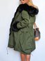 Hooded Loose Fashion Cotton Button Coat (Style V101364)