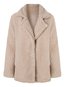 Shawl Collar Long Slim Plain Dacron Coat (Style V101368)