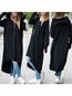 Hooded Long Fashion Plain Pockets Coat (Style V101371)