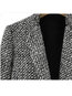 Shawl Collar Slim Office Plaid Dacron Coat (Style V101372)