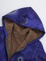 Hooded Long Loose Fashion Pattern Coat (Style V101384)