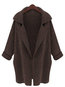 Shawl Collar Long Loose Date Night Button Coat (Style V101391)