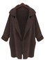 Shawl Collar Long Loose Date Night Button Coat (Style V101391)