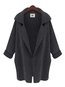 Shawl Collar Long Loose Date Night Button Coat (Style V101391)