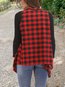 Long Loose Fashion Plaid Spandex Coat (Style V101423)