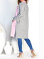 Shawl Collar Loose Date Night Dacron Pockets Coat (Style V101425)