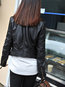Shawl Collar Short Slim Plain Pockets Jacket (Style V101431)