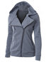 Hooded Slim Fashion Plain Dacron Jacket (Style V101438)