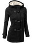 Long Slim Fashion Plain Dacron Coat (Style V101442)