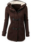 Long Slim Fashion Plain Dacron Coat (Style V101442)