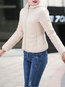 Short Straight Elegant Plain Pockets Jacket (Style V101450)