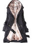 Hooded Loose Elegant Dacron Pockets Coat (Style V101454)