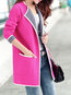 Long Date Night Color Block Cotton Patchwork Coat (Style V101458)