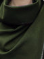 Shawl Collar Long Plain Cotton Asymmetrical Coat (Style V101459)