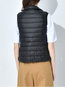 Stand Collar Straight Elegant Dacron Pockets Jacket (Style V101469)