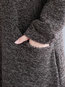 Turtleneck Loose Elegant Plain Pockets Coat (Style V101477)