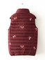Short Slim Floral Cotton Pockets Jacket (Style V101480)