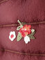 Short Slim Floral Cotton Pockets Jacket (Style V101480)