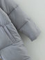 Hooded Loose Plain Cellulose Acetate Fibre Button Coat (Style V101482)