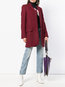 Stand Collar Long Loose Dacron Button Coat (Style V101484)
