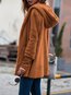 Hooded Long Loose Elegant Cotton Coat (Style V101485)