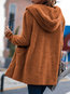 Hooded Long Loose Elegant Cotton Coat (Style V101485)