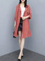 Long Loose Fashion Plain Dacron Coat (Style V101487)