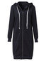 Hooded Loose Fashion Cotton Pockets Coat (Style V101492)