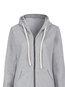 Hooded Loose Fashion Cotton Pockets Coat (Style V101492)