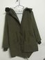 Hooded Loose Elegant Cotton Pockets Coat (Style V101497)