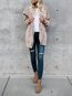 Hooded Loose Plain Cotton Pockets Coat (Style V101499)